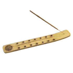 12x Natuurlijk Mangohouten Asvanger – Geassorteerde Esoterische Ontwerpen