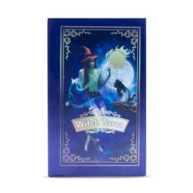 Paarse Tarotkaartenset Met Folie – Heksentarot – Met Boekje