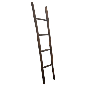 Grote Kemu Houten Ladder – 1,5 M – Chocolade – Japanse Stijl