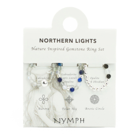 3x Nymph Spirit Edelsteen Ringenset – Noorderlicht