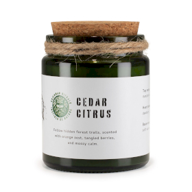 Houten Lont Sojakaars - Ceder en Citrus