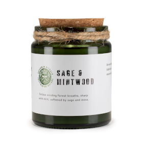 Houten Lont Sojakaars - Salie en Munthout