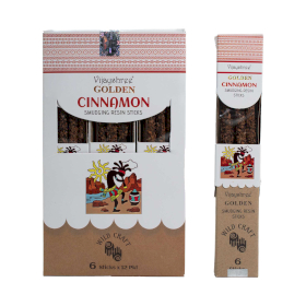 12x 30g Gouden Kaneel Smudging Harssticks (6 stuks)
