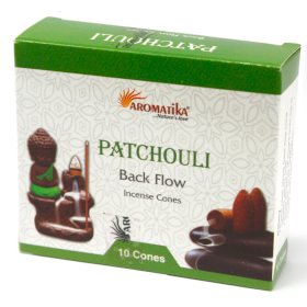 12x Aromatica Backflow Wierookkegels - Patchouli