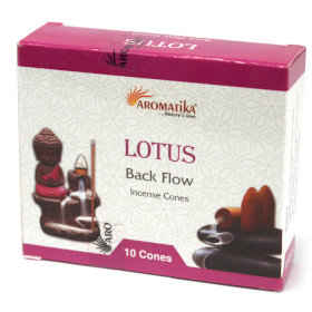 12x Aromatica Backflow Wierookkegels - Lotus