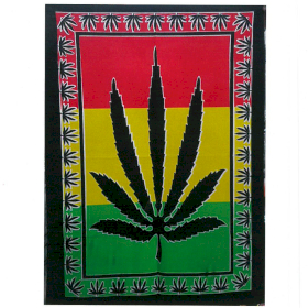 Katoenen Wand Dekoratie Doeken - Cannabis Blad