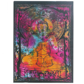 Katoenen Wand Dekoratie Doeken - Vreedzame Boeddha