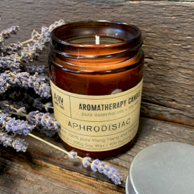 Aromatherapie Sojawas Kaarsen in Glazen Pot - Aphrodisiacum 200gr