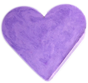 100x Hartvormige Gasten Zeep - Lavendel
