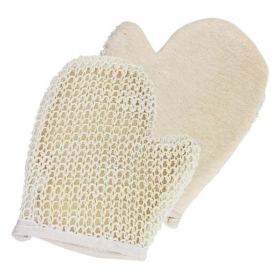 4x Extra Exfoliating Jute Glove-Assorted