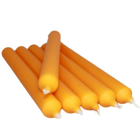 100x Diner Kaarsen - Oranje - 100st