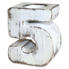 Houten Verjaardagsnummers - No.5