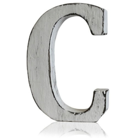 4x Shabby Chic Letters - C