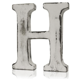 4x Shabby Chic Letters - H