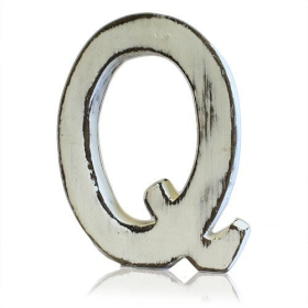 4x Shabby Chic Letters - Q
