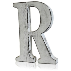 4x Shabby Chic Letters - R