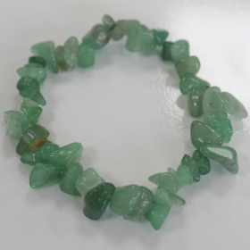 12x Geslepen Edelstenen Stukjes Armband - Jade