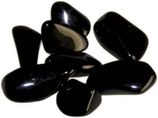 24x Gepolijste Tuimelstenen - Large - Zwarte Toermalijn