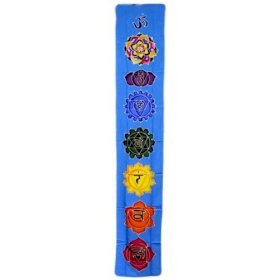 Chakra Banner - Hemels Blauw - 183 x 35cm