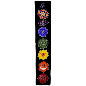 Chakra Banner  - Middernachtt - 183 x 35cm