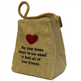 4x Lrg Jute Tonvorm - May Your Home