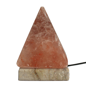 Himalaya Zout Lamp - USB Aansluiting - Piramide - 9 cm Natuurlijke Kleur