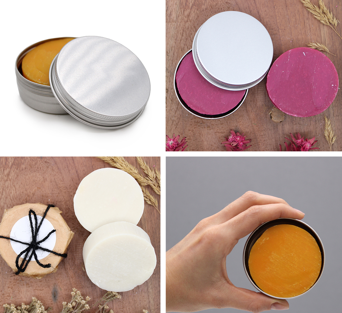 On-gelabelde Shampoo Bar in Blik - 60gr