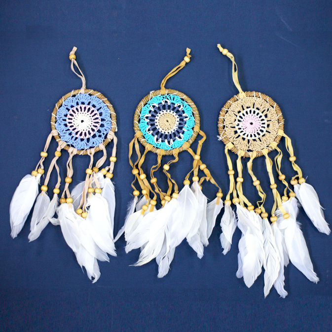 Macramé Dromenvanger Pastel Kleuren