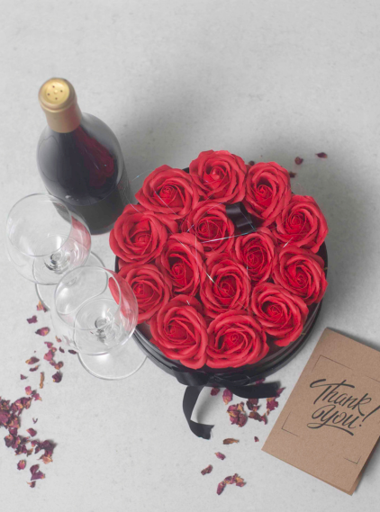 Groothandel Rozen Zeepbloemen Cadeauboequet