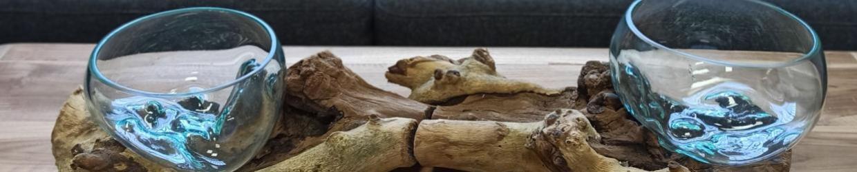 Gesmolten Glas op Hout Groothandel