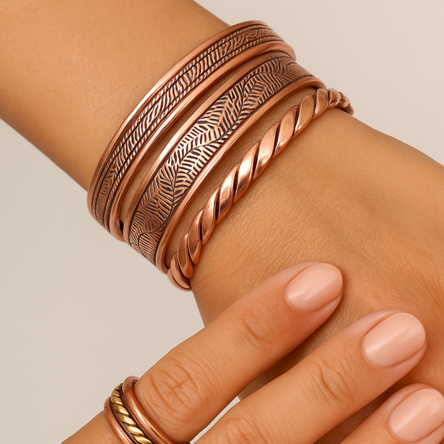 Groothandel Koperen Armbanden & Ringen met Magneten