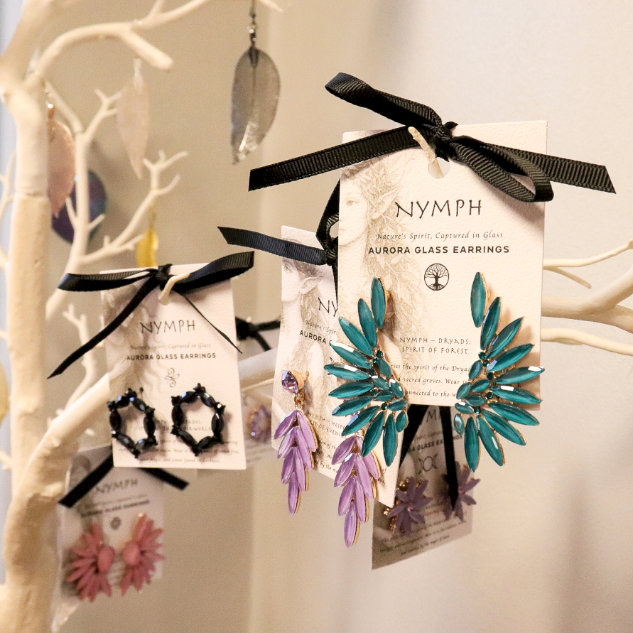  Nymph Aurora Glazen Oorbellen