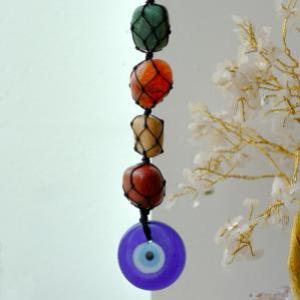 Hangende Chakra Stenen Hanger – Boze Oog