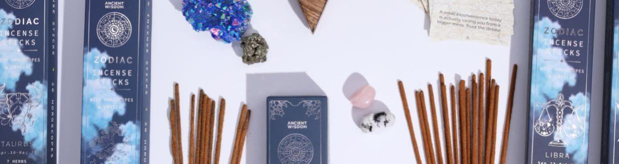 Starterset van Zodiac Crystal Scents Wierook