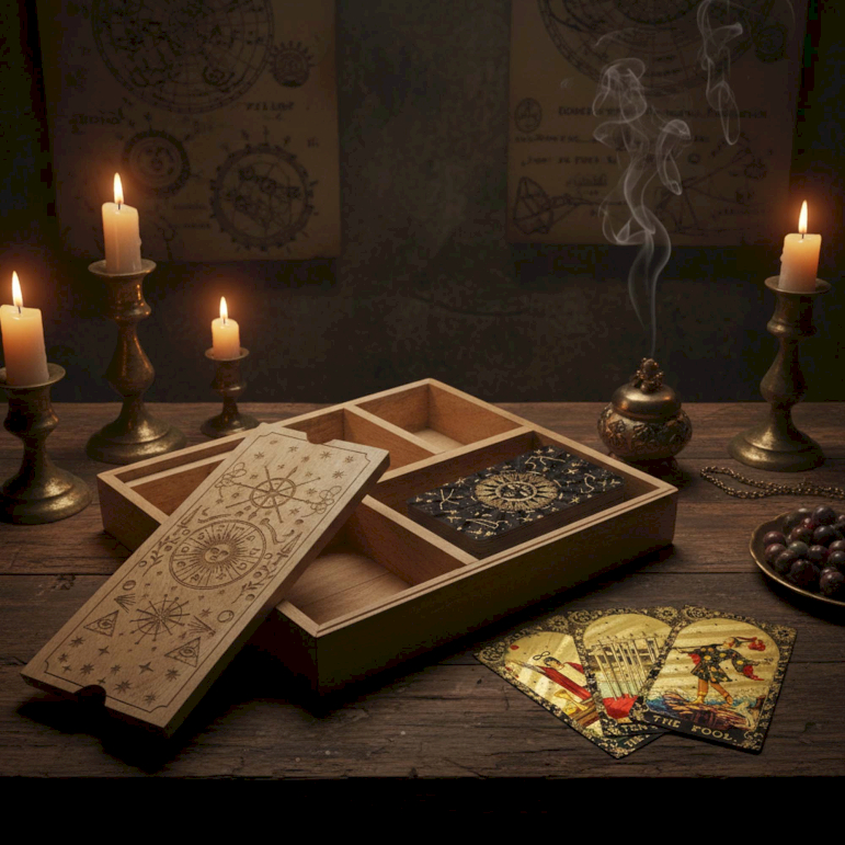 Tarotkaartendozen met Kaarthouders