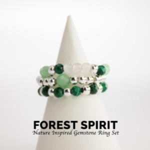 Nymph – Natuurgeïnspireerde Edelsteen Ringensets