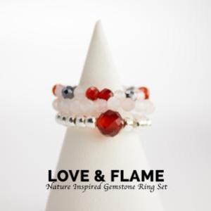 Nymph – Natuurgeïnspireerde Edelsteen Ringensets
