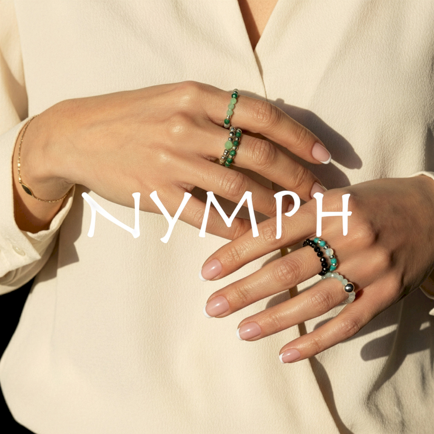 Nymph – Natuurgeïnspireerde Edelsteen Ringensets